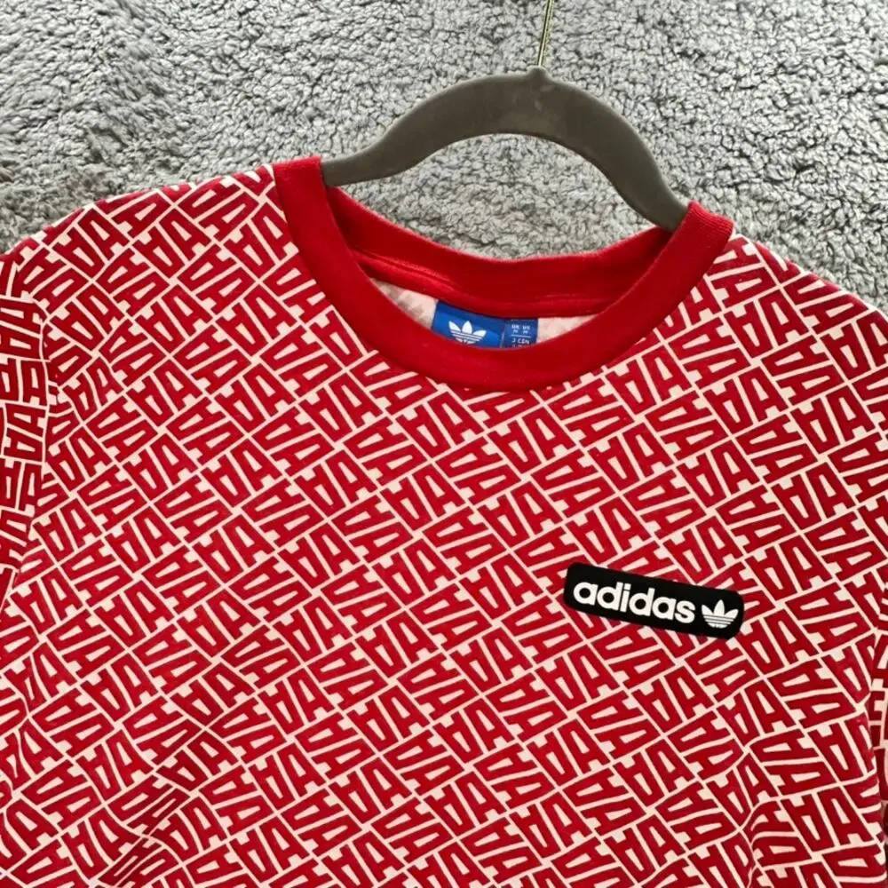 Adidas‎ Originals Anichkov Vivid Red T-Shirt Men's Medium Activewear Comfort EUC